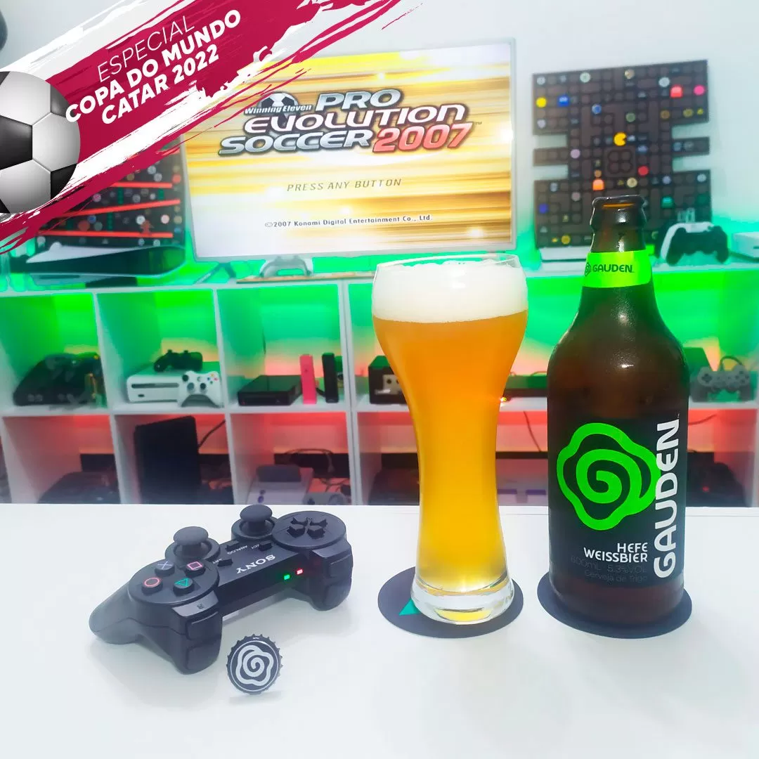 Oitavas de final com Winning Eleven 2007 com a Hefe Weissbier da Gauden